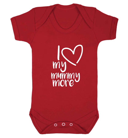 I love my mummy more baby vest red 18-24 months