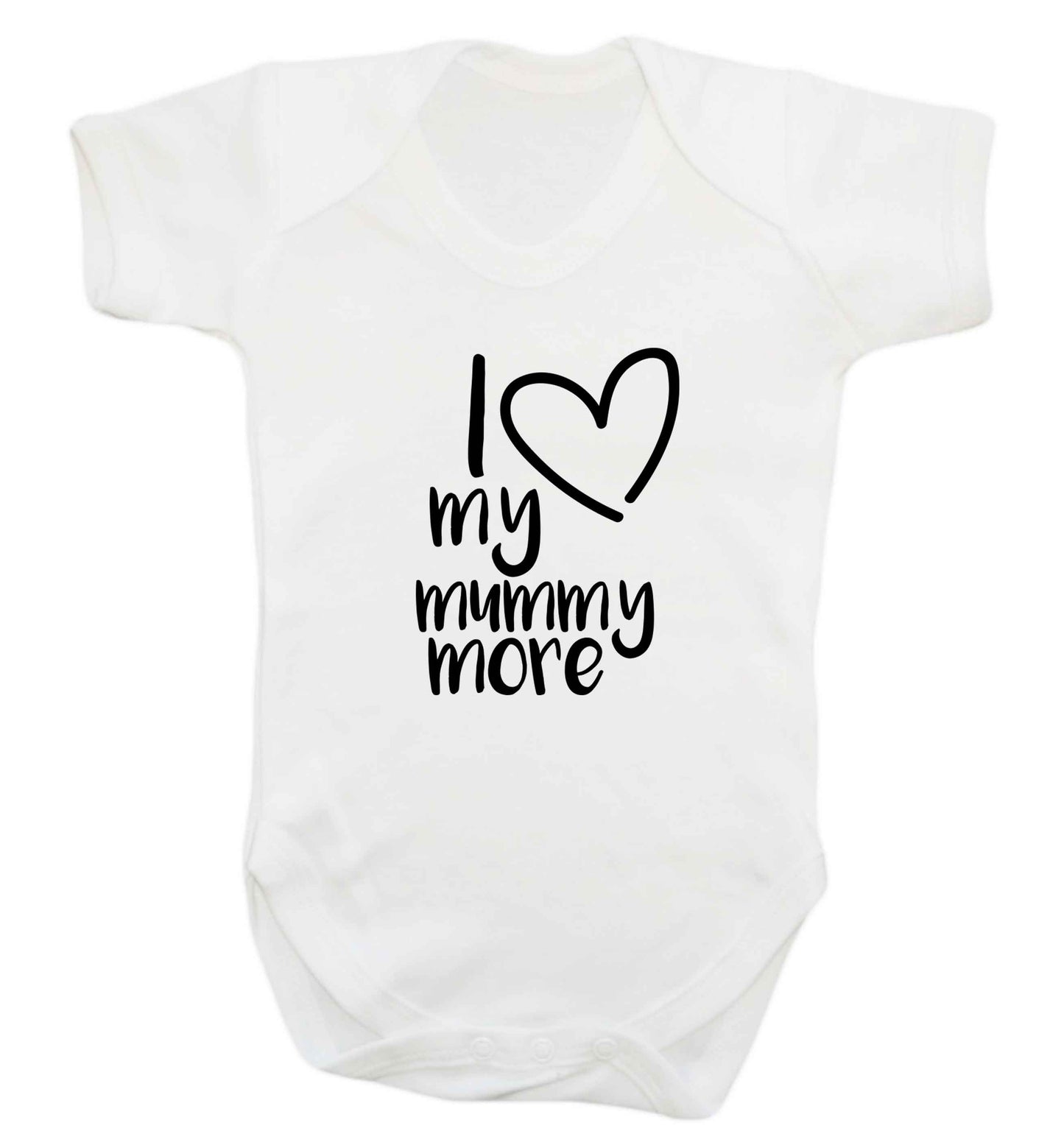 I love my mummy more baby vest white 18-24 months
