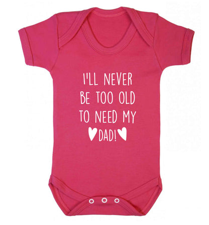 Everything I am you helped me to be baby vest dark pink 18-24 months
