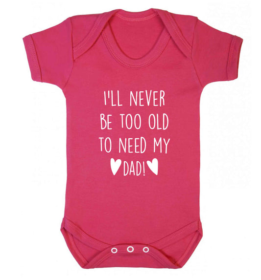 Everything I am you helped me to be baby vest dark pink 18-24 months