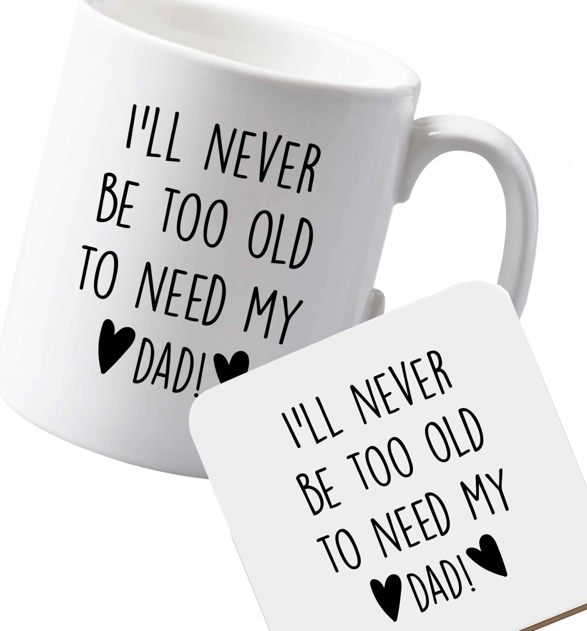 10 oz Ceramic mug and coaster Favourite Type Pan Pancake both sides