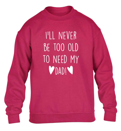 Everything I am you helped me to be children's pink sweater 12-13 Years