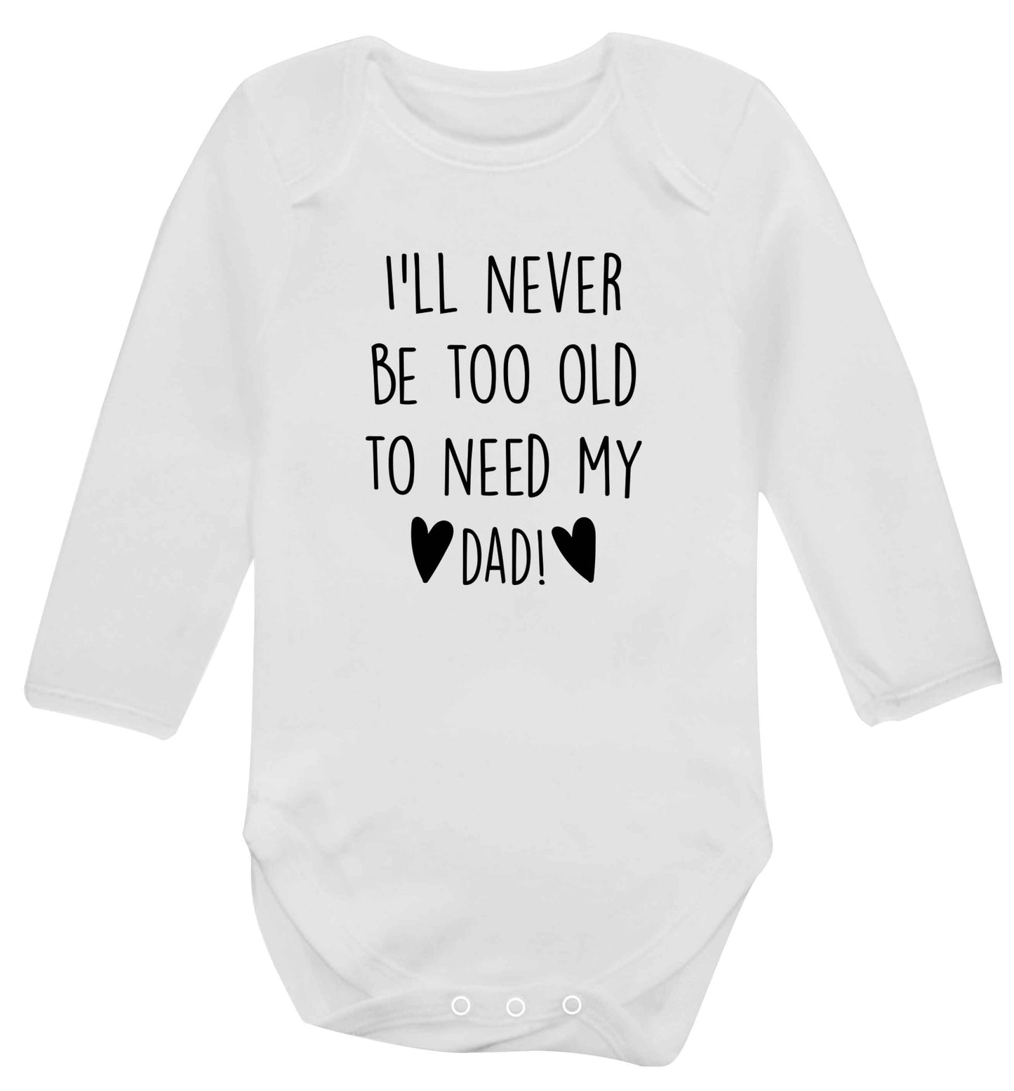 Everything I am you helped me to be baby vest long sleeved white 6-12 months