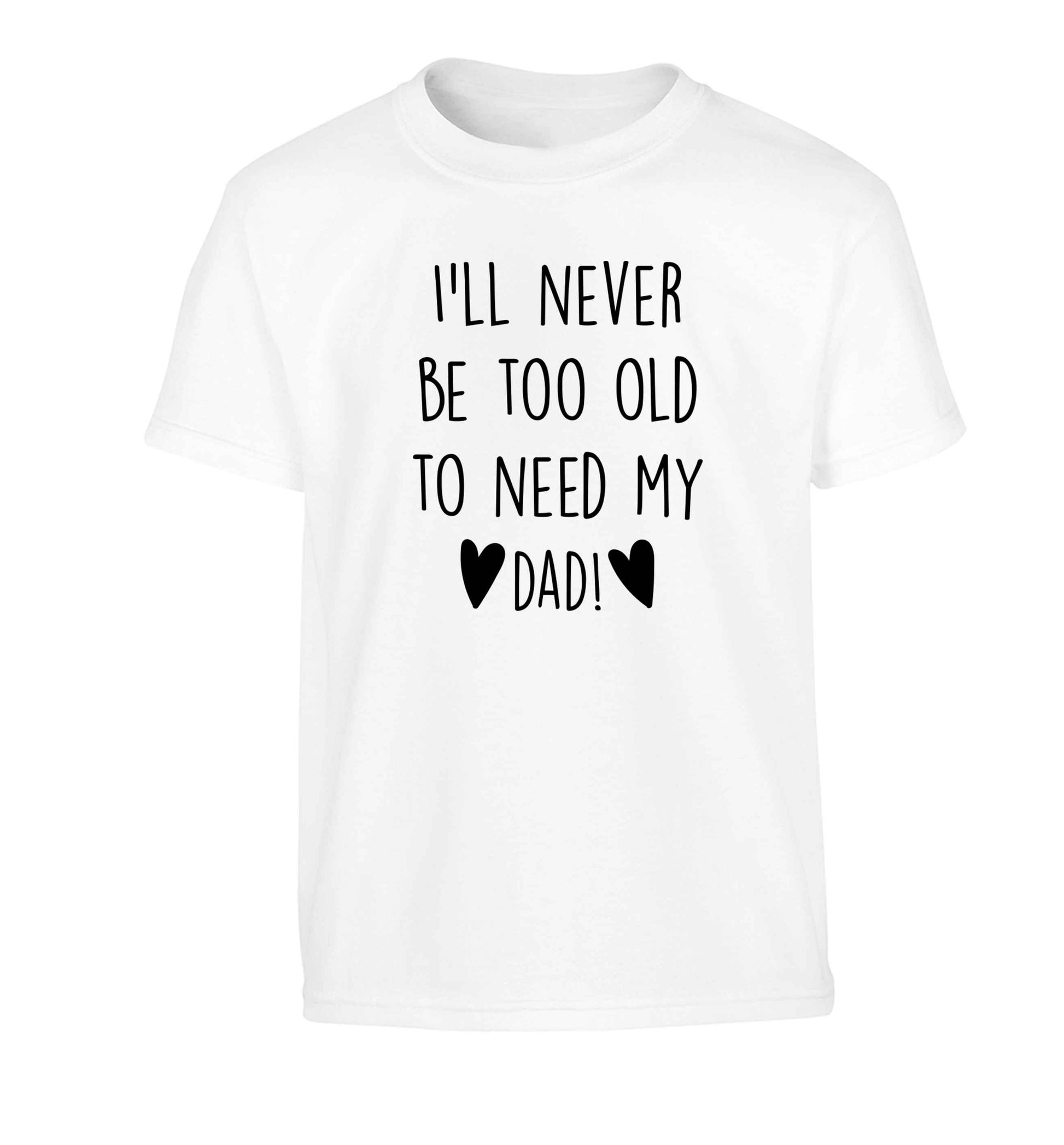 Everything I am you helped me to be Children's white Tshirt 12-13 Years