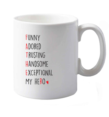 10 oz Father meaning hero acrostic poem ceramic mug both sides