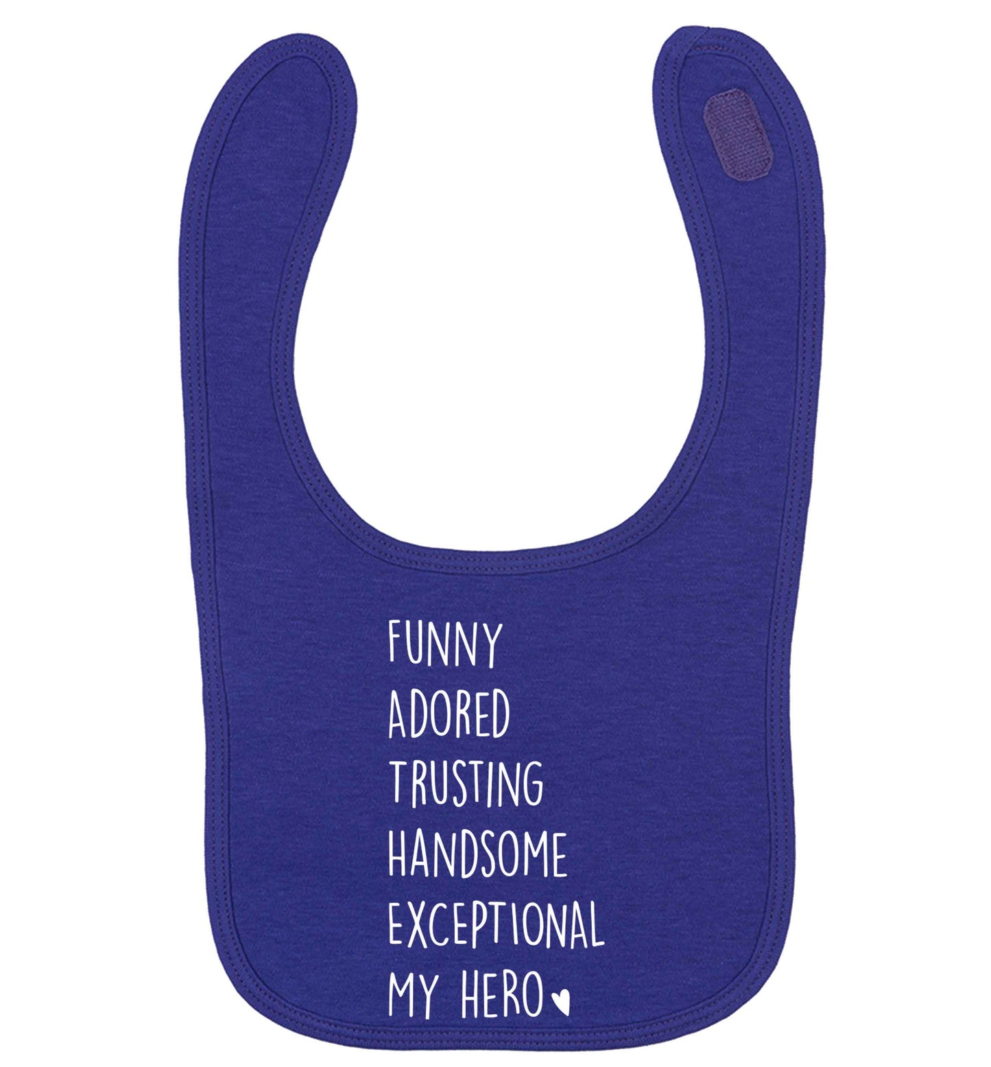 Father meaning hero acrostic poem | baby bib