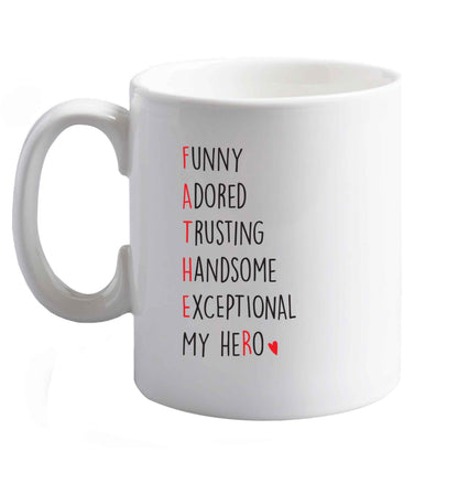 10 oz Favourite Type Pan Pancake ceramic mug right handed