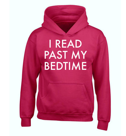 I read past my bedtime children's pink hoodie 12-14 Years