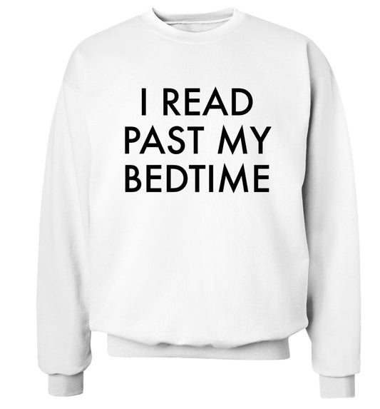 I read past my bedtime Adult's unisex white Sweater 2XL