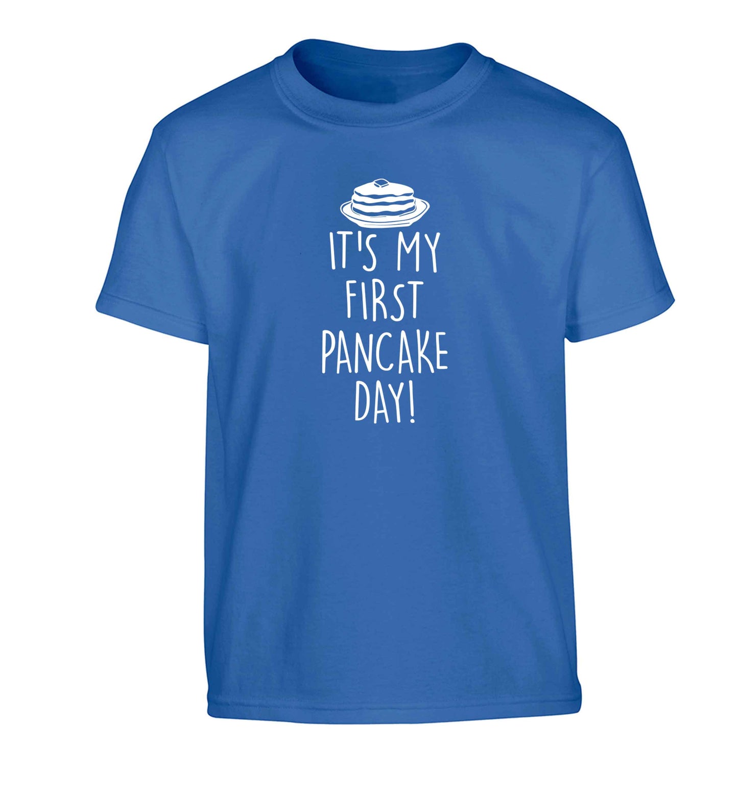 It's my first pancake day Children's blue Tshirt 12-13 Years