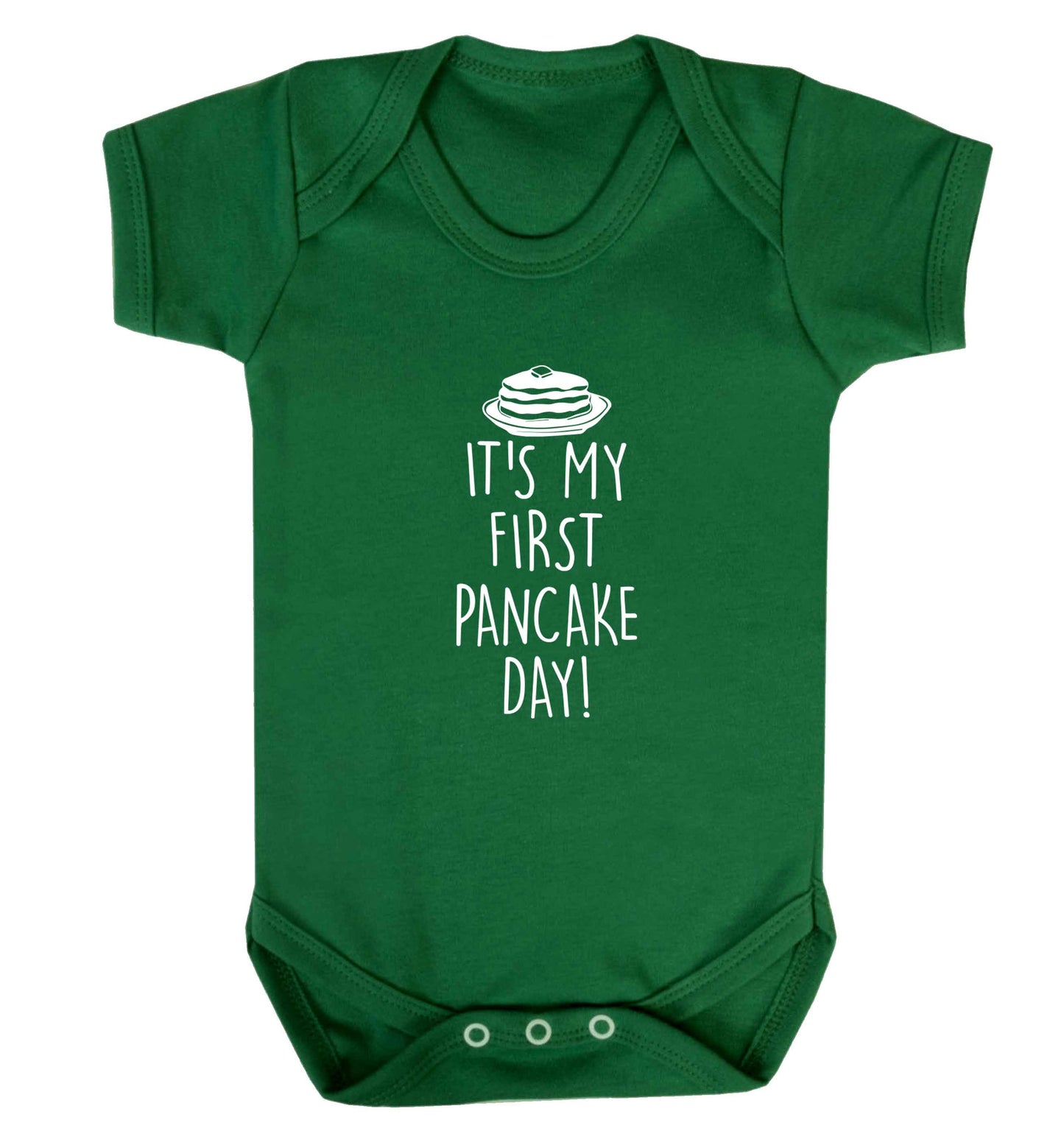 It's my first pancake day baby vest green 18-24 months