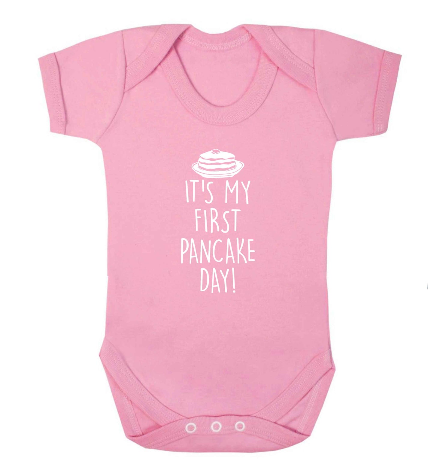 It's my first pancake day baby vest pale pink 18-24 months
