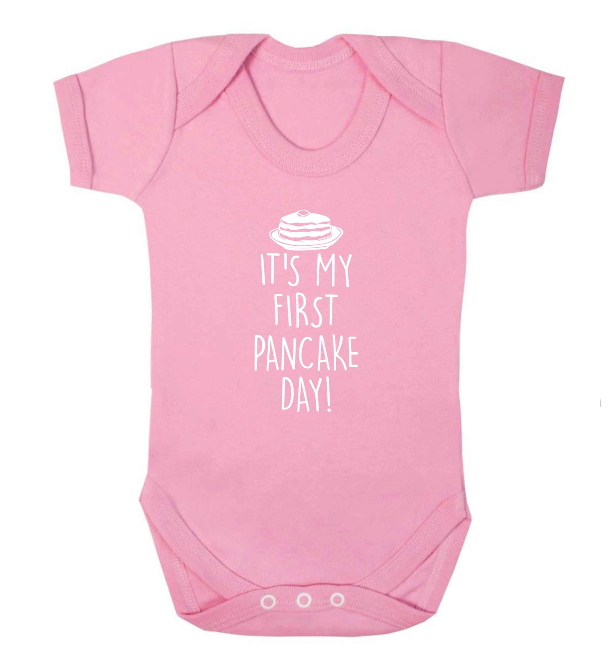 It's my first pancake day baby vest pale pink 18-24 months