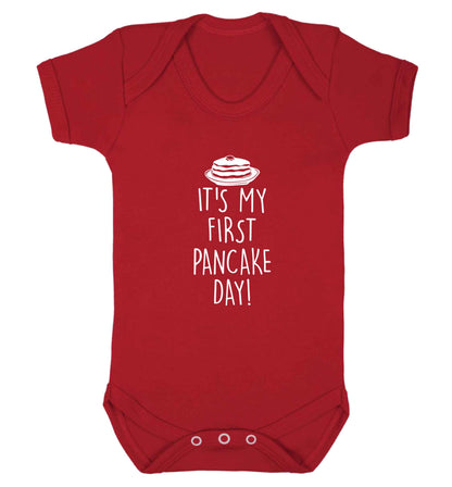 It's my first pancake day baby vest red 18-24 months