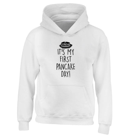 It's my first pancake day children's white hoodie 12-13 Years