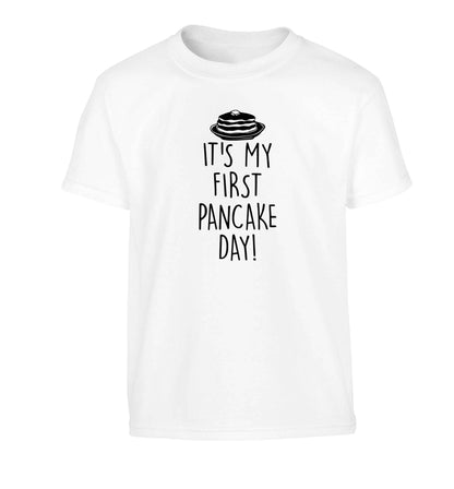 It's my first pancake day Children's white Tshirt 12-13 Years