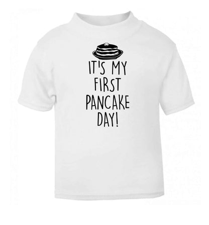It's my first pancake day white baby toddler Tshirt 2 Years