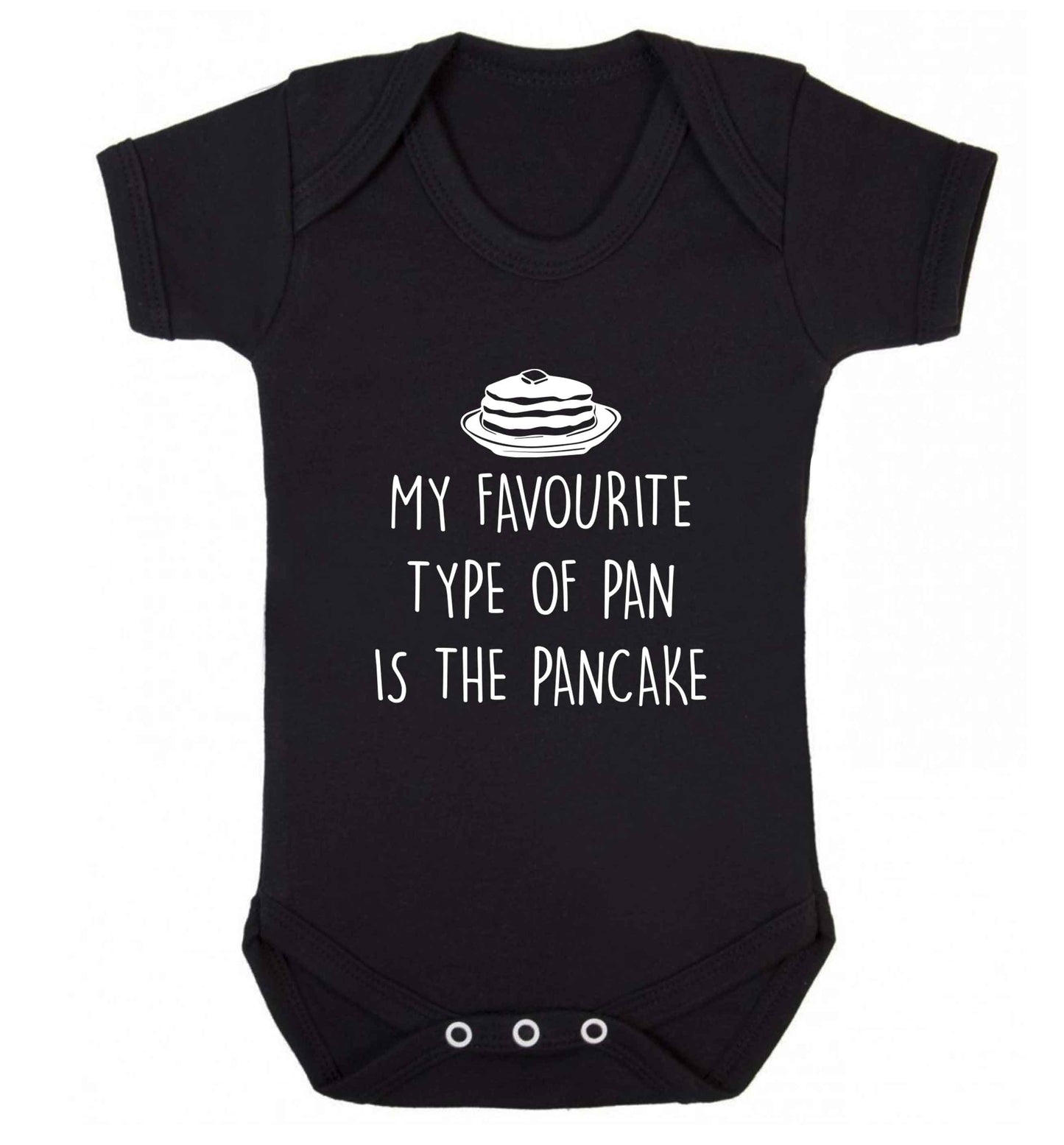 My favourite type of pan is the pancake baby vest black 18-24 months