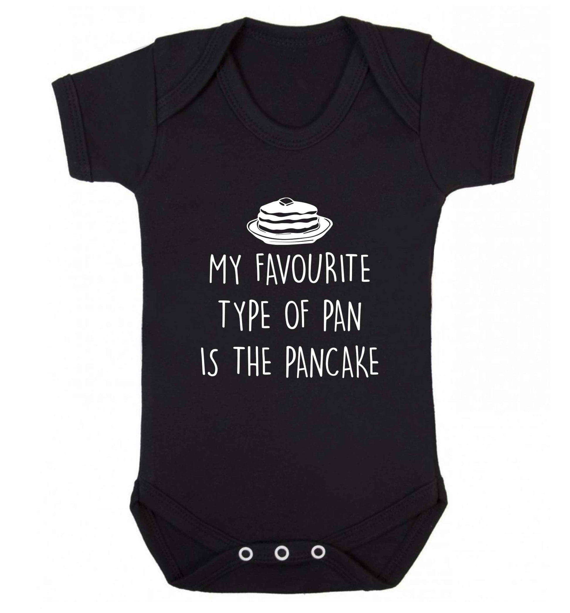 My favourite type of pan is the pancake baby vest black 18-24 months