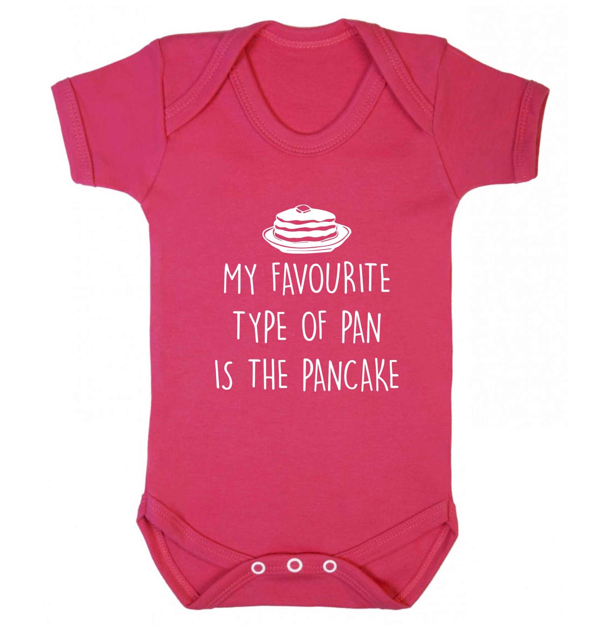 My favourite type of pan is the pancake baby vest dark pink 18-24 months