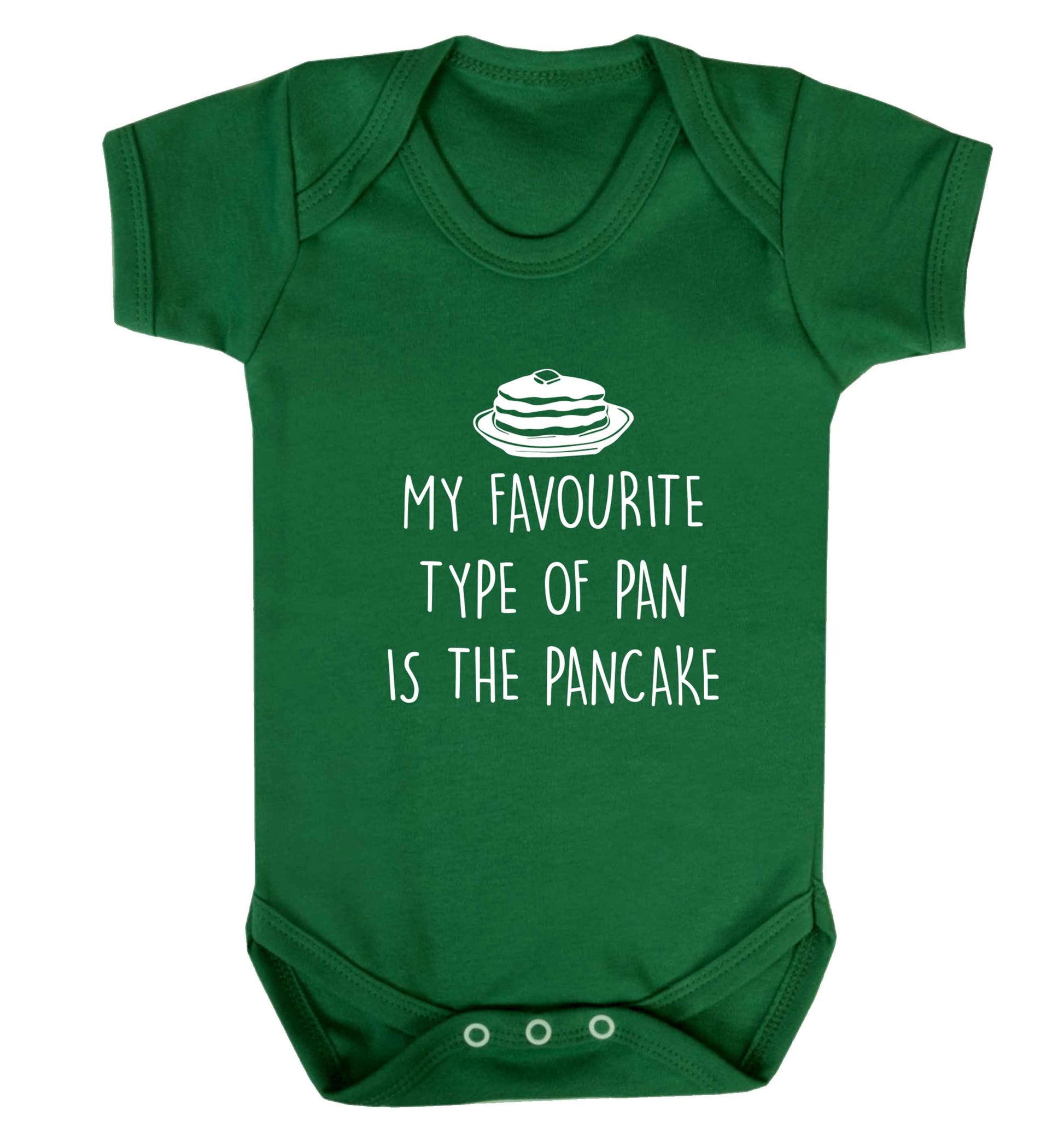 My favourite type of pan is the pancake baby vest green 18-24 months