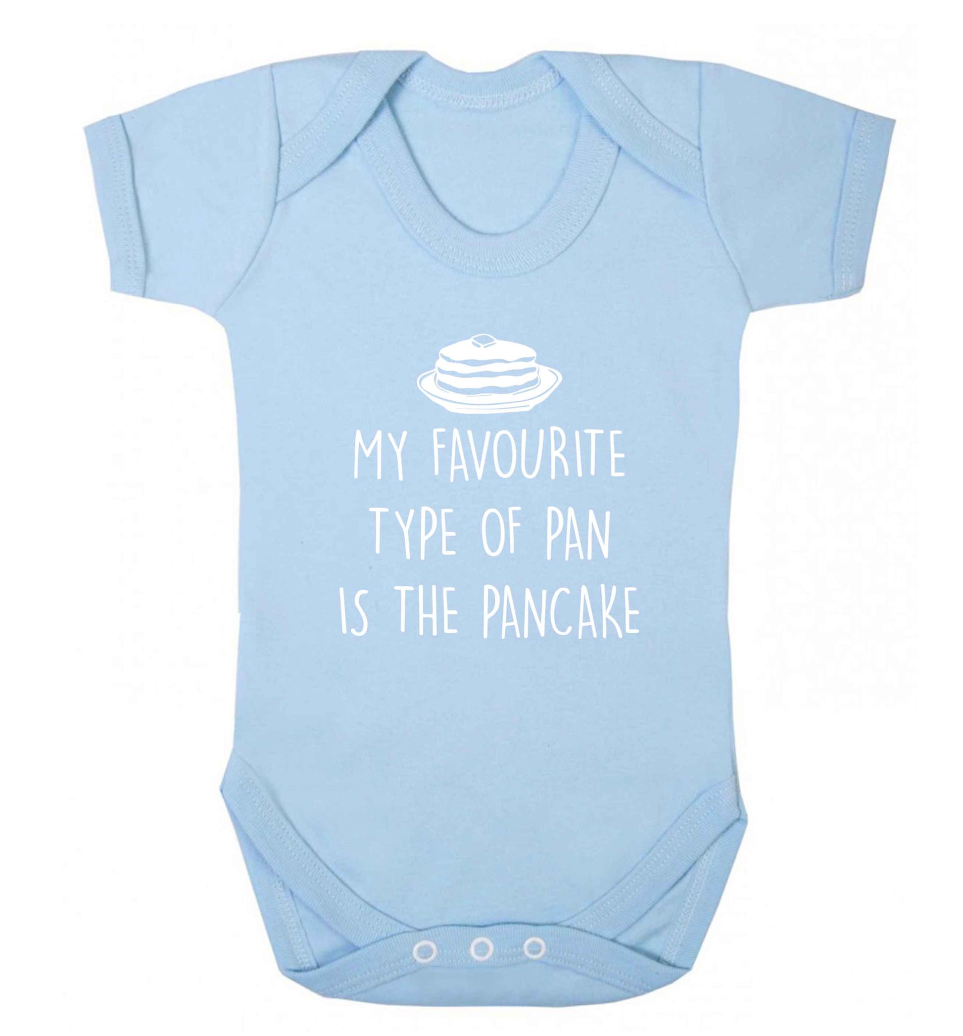 My favourite type of pan is the pancake baby vest pale blue 18-24 months