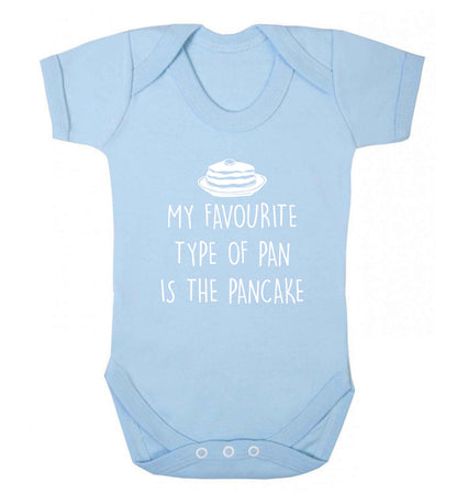 My favourite type of pan is the pancake baby vest pale blue 18-24 months