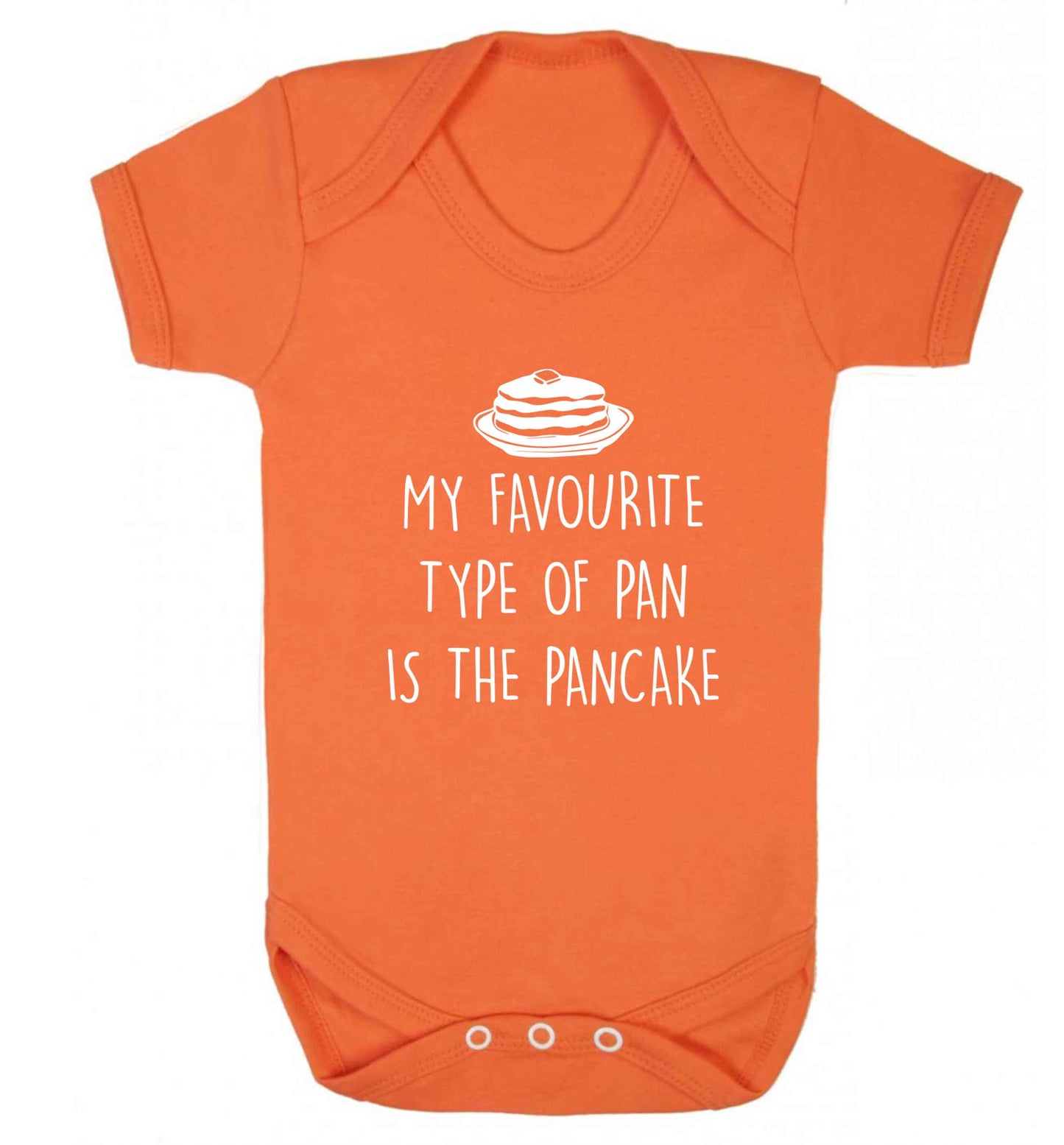 My favourite type of pan is the pancake baby vest orange 18-24 months