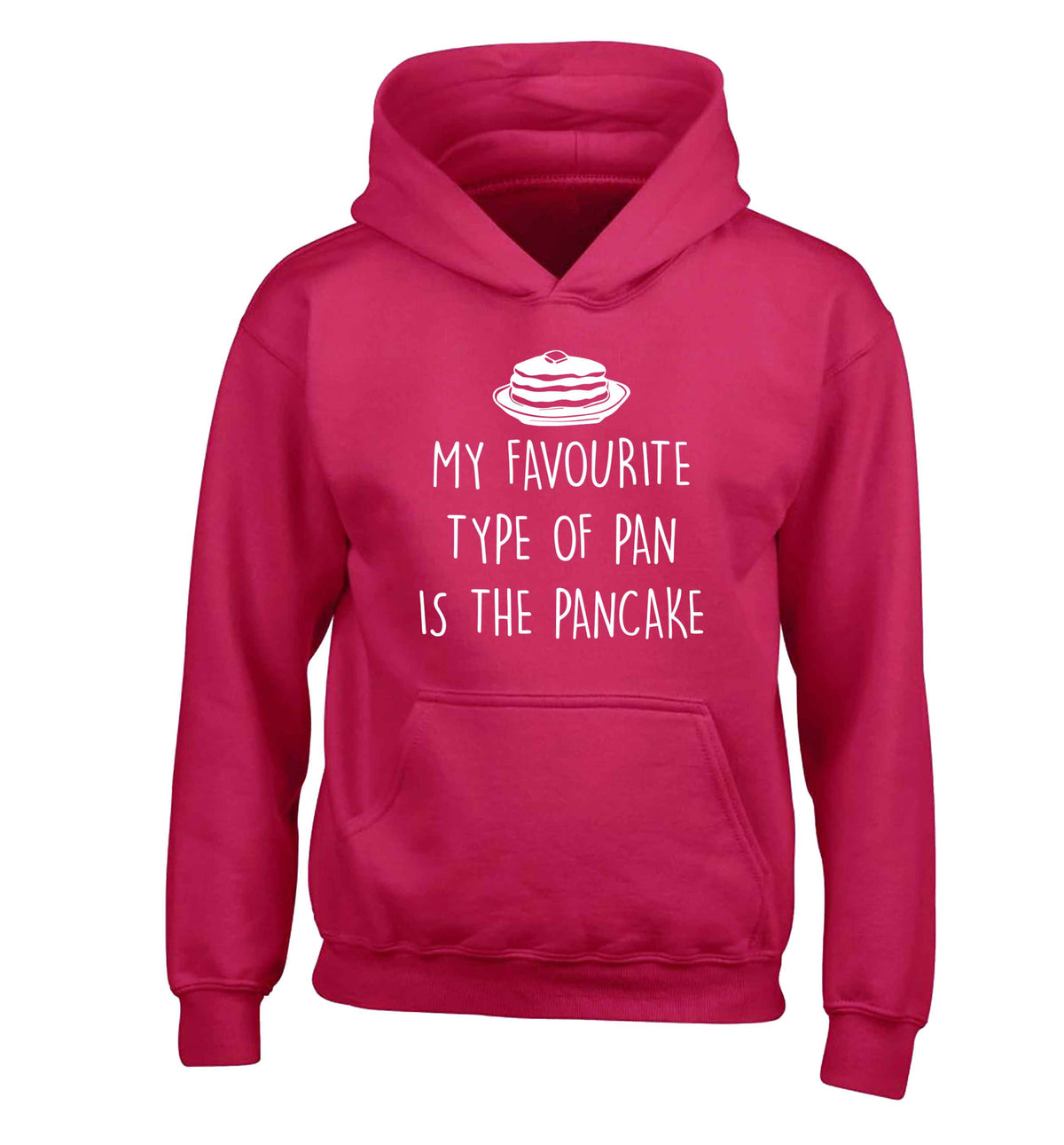 My favourite type of pan is the pancake children's pink hoodie 12-13 Years