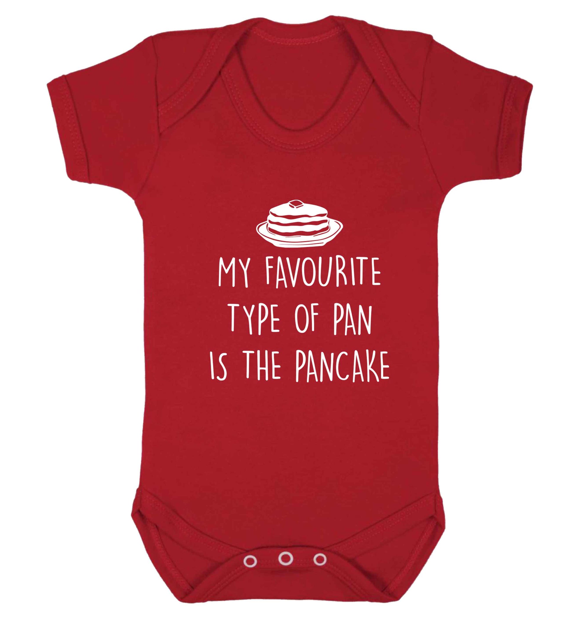 My favourite type of pan is the pancake baby vest red 18-24 months