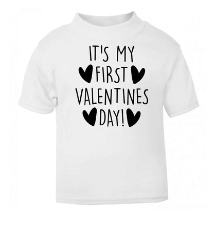 It's my first valentines day! white baby toddler Tshirt 2 Years