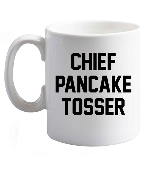 10 oz Favourite Type Pan Pancake ceramic mug right handed