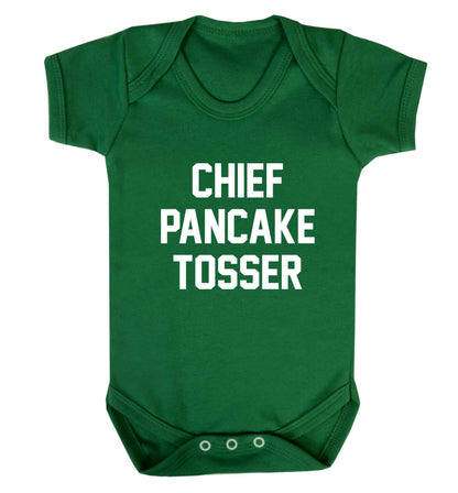 Happiness is pancakes baby vest green 18-24 months