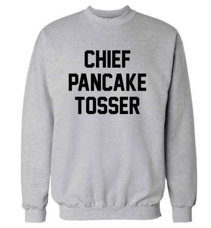 Happiness is pancakes adult's unisex grey sweater 2XL