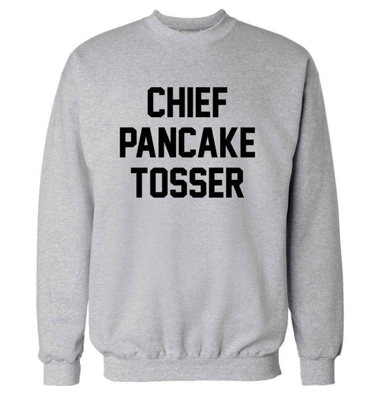Happiness is pancakes adult's unisex grey sweater 2XL