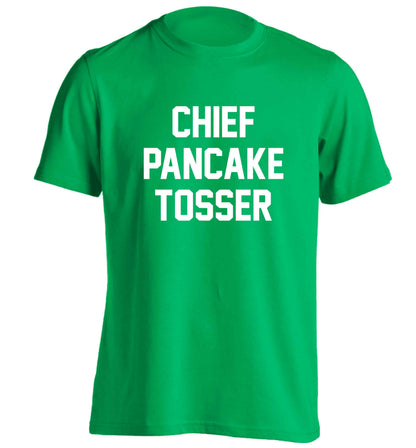 Happiness is pancakes adults unisex green Tshirt 2XL