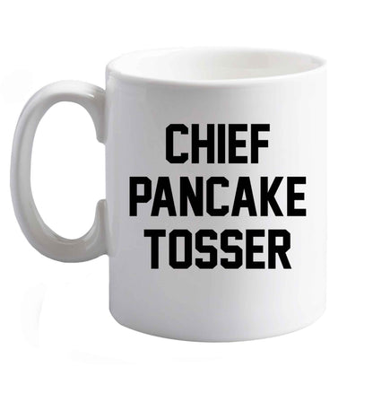 10 oz Favourite Type Pan Pancake ceramic mug right handed