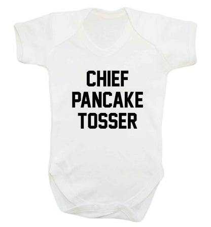 Happiness is pancakes baby vest white 18-24 months