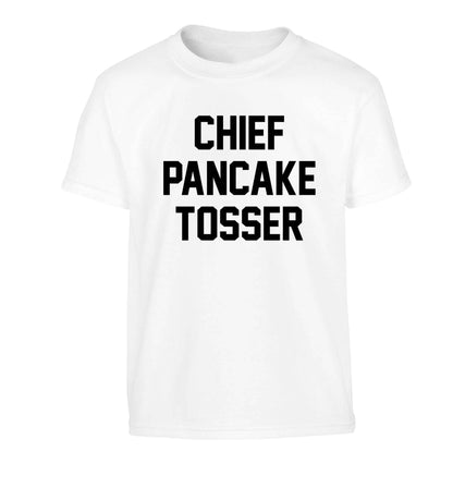 Happiness is pancakes Children's white Tshirt 12-13 Years