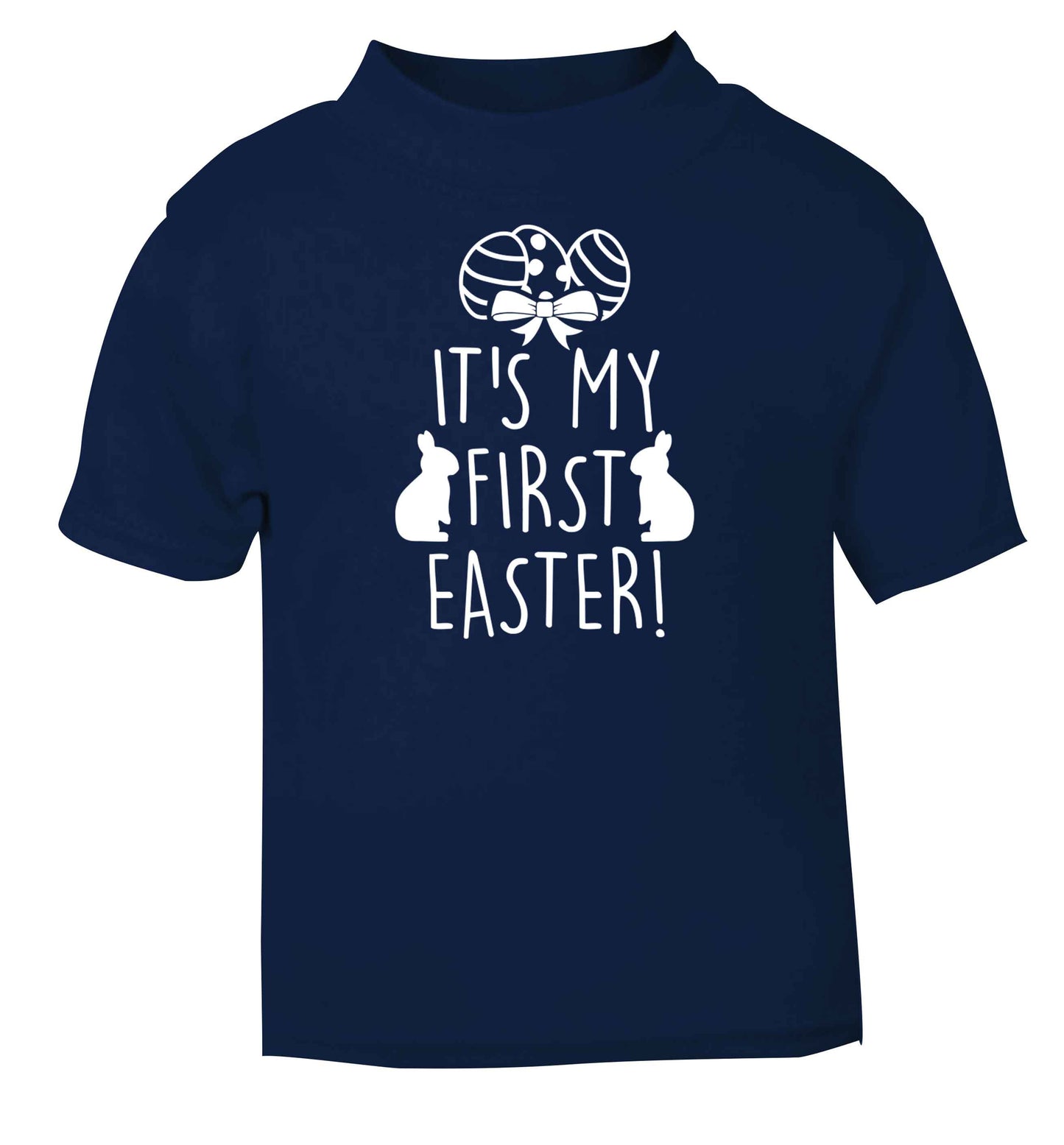 It's my first Easter navy baby toddler Tshirt 2 Years