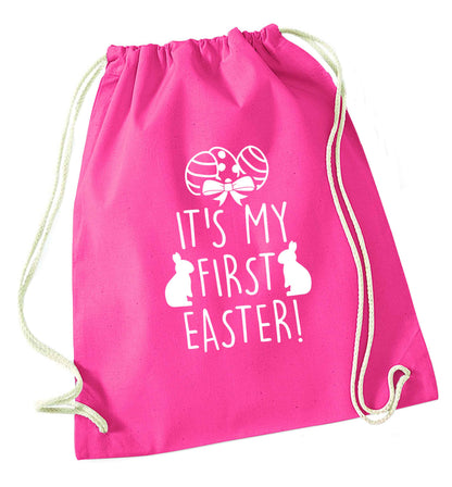It's my first Easter pink drawstring bag