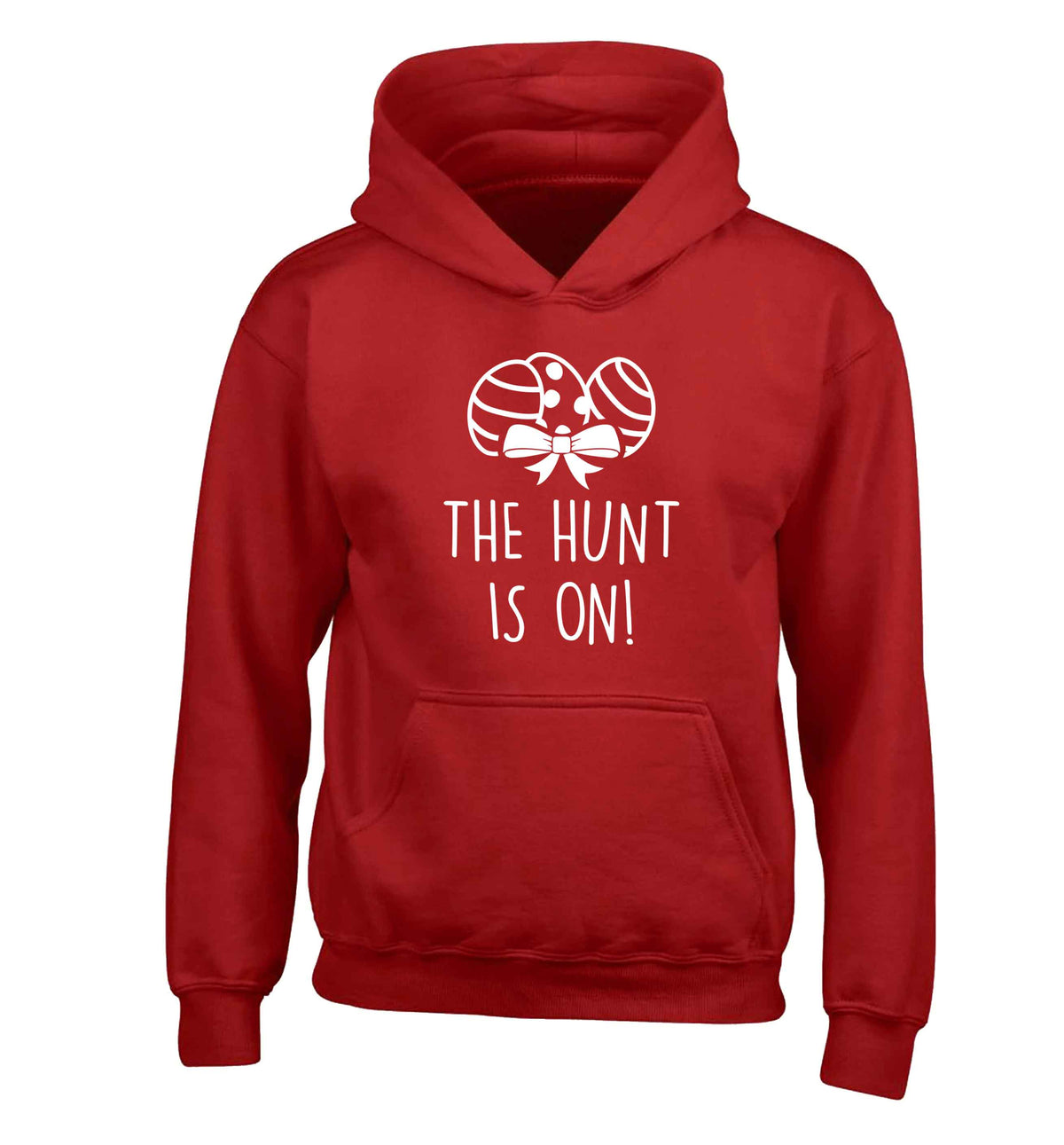 The hunt is on children's red hoodie 12-13 Years
