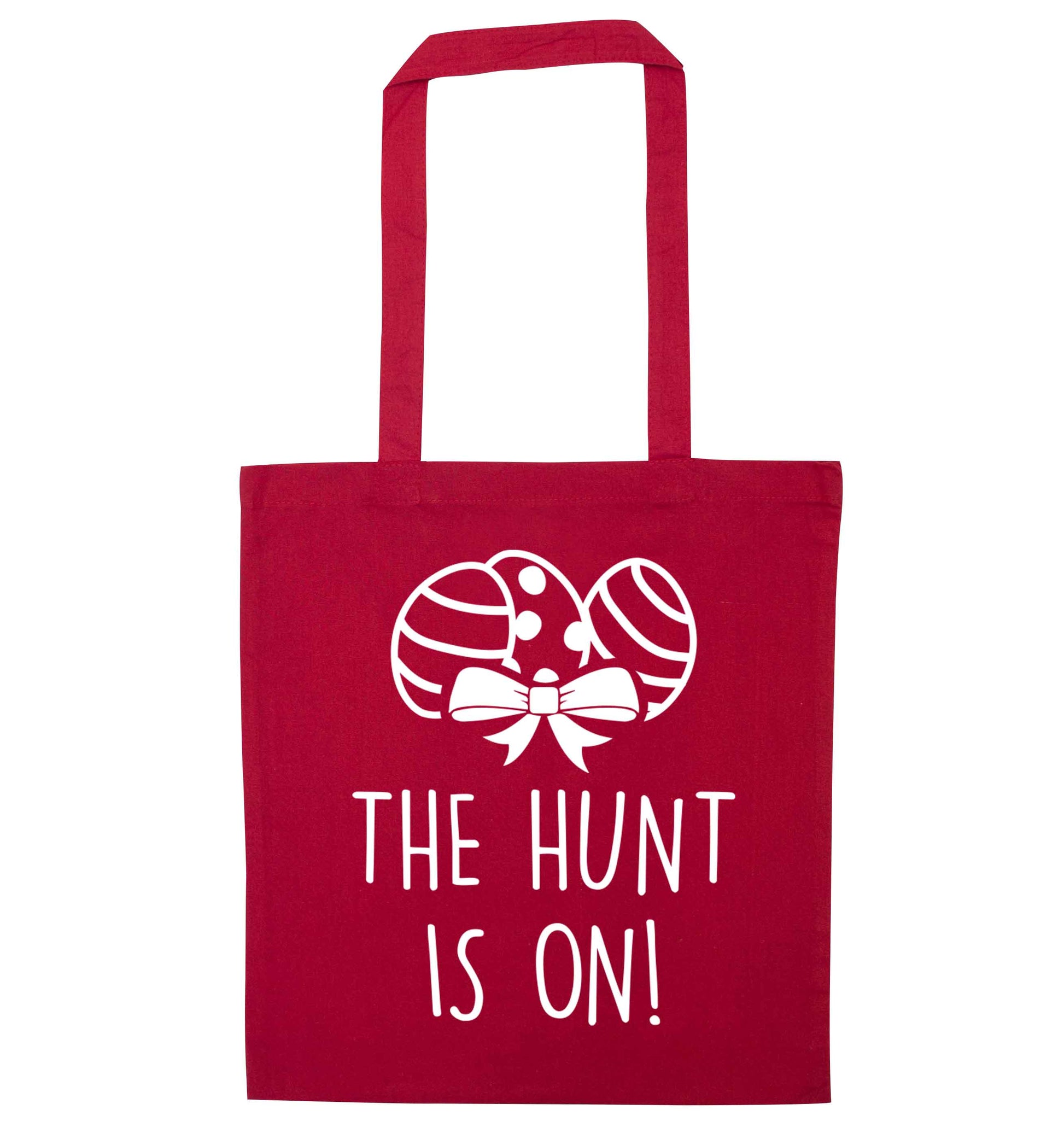 The hunt is on red tote bag