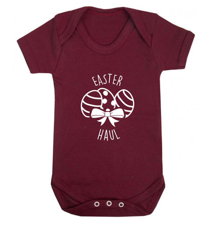 Easter haul baby vest maroon 18-24 months