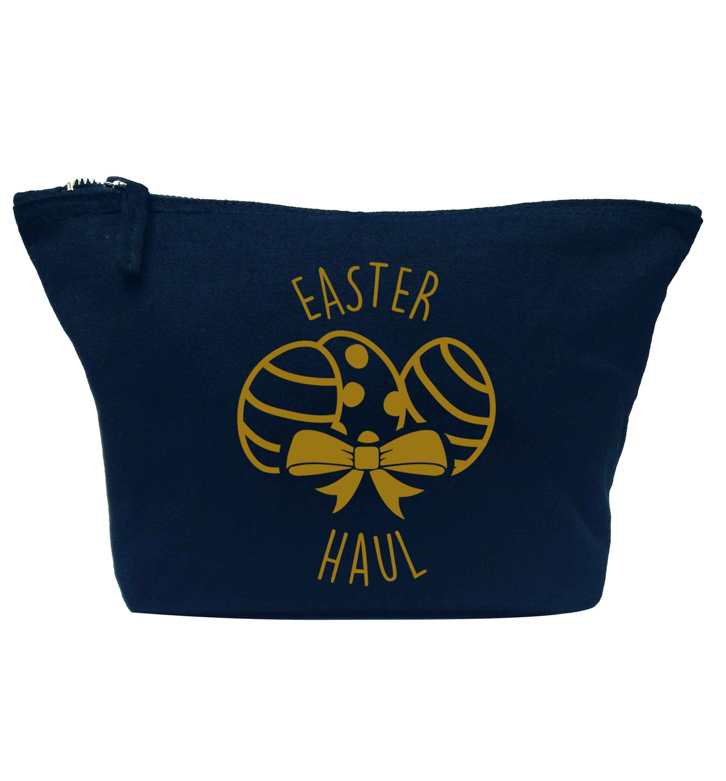 Easter haul navy makeup bag