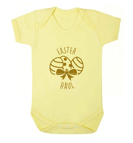 Easter haul baby vest pale yellow 18-24 months