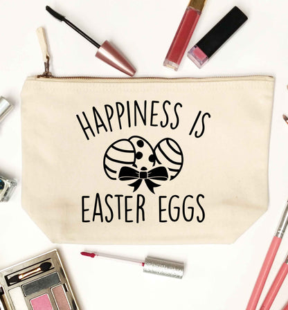 Happiness is Easter eggs natural makeup bag