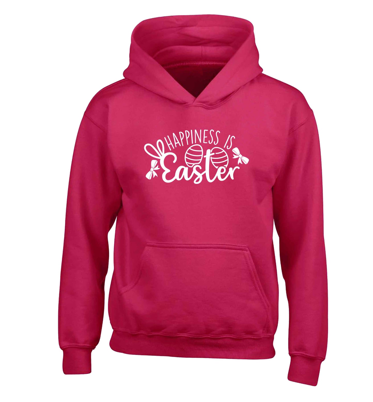 Happiness is easter children's pink hoodie 12-13 Years