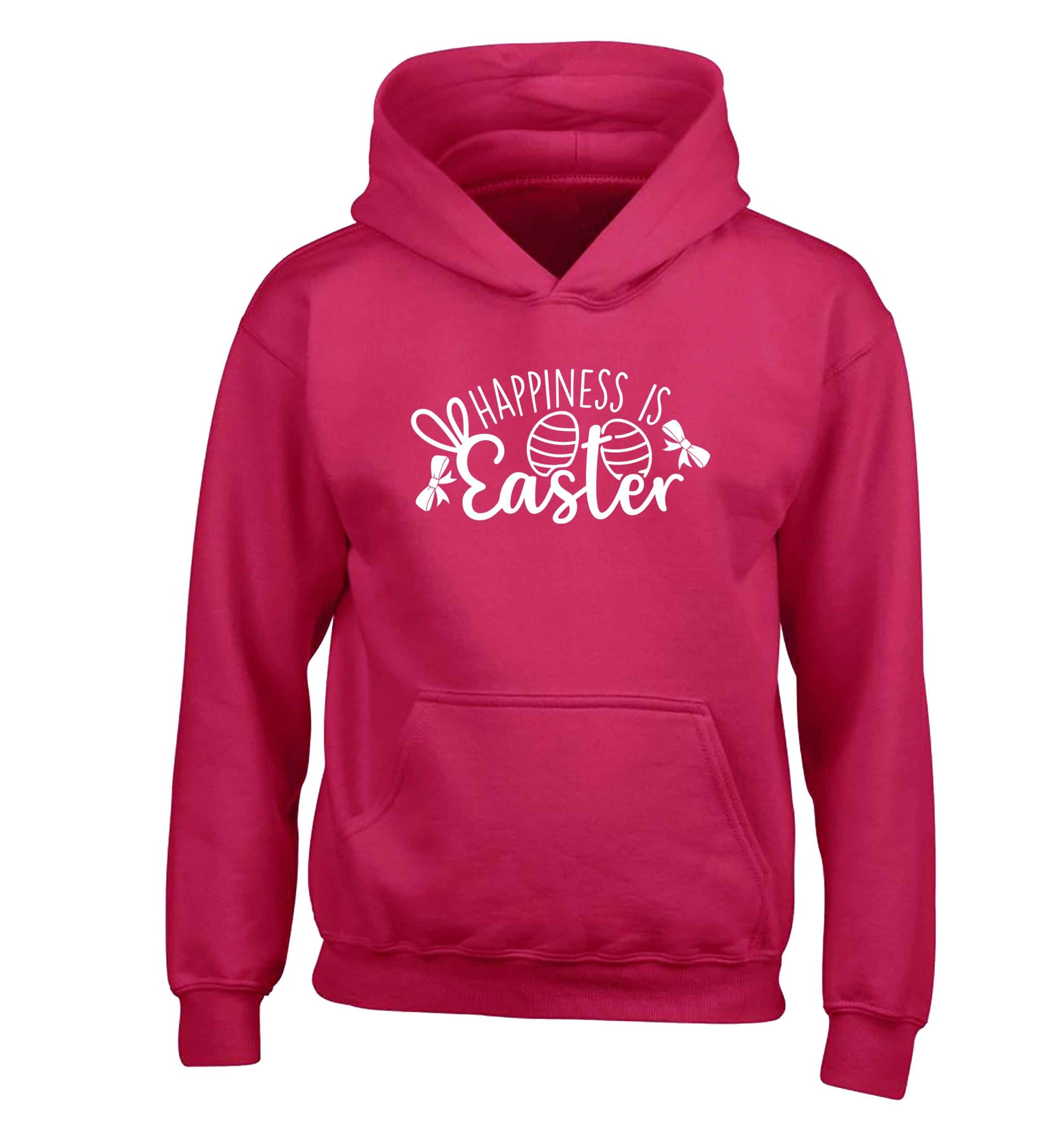 Happiness is easter children's pink hoodie 12-13 Years