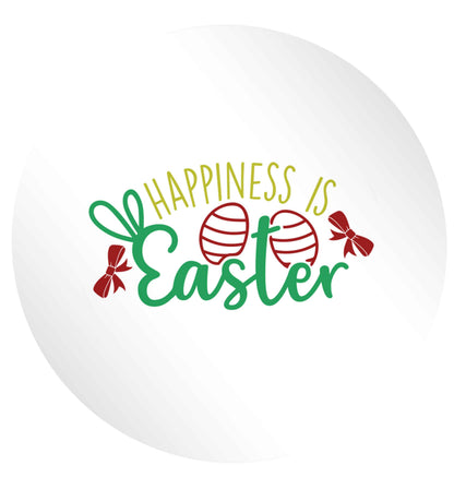 Happiness is easter 24 @ 45mm matt circle stickers